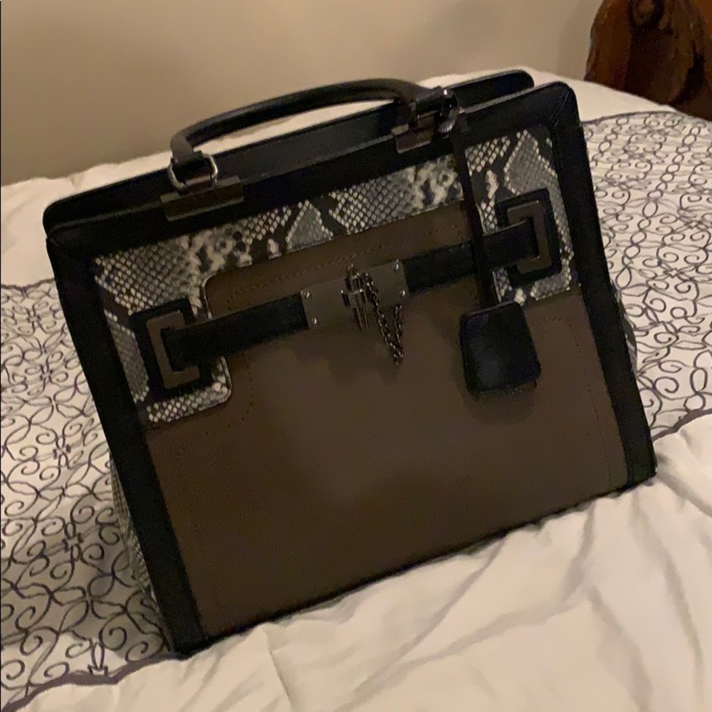 Aldo Olive Green Snake Skin Purse